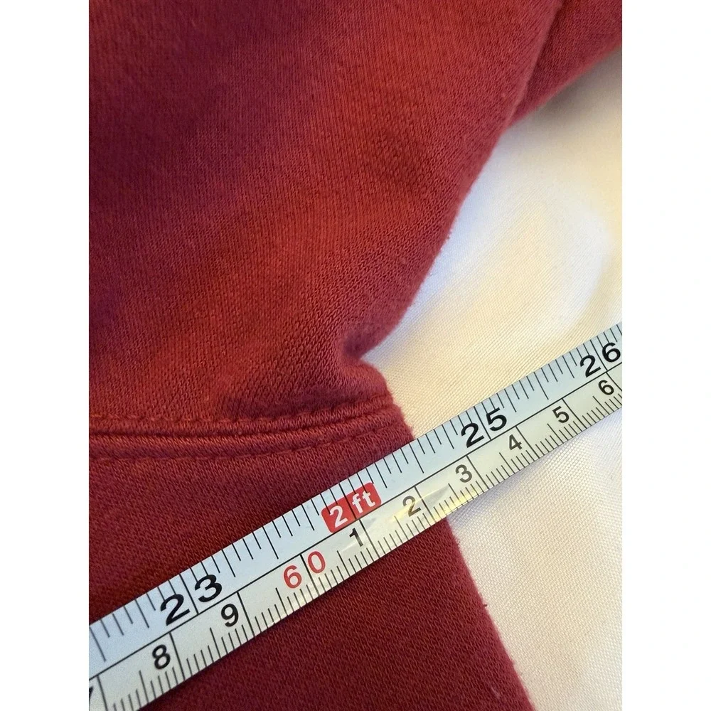 The North Face Men's Pullover Fleece Hoodie Red Logo Graphic Pocket Size XL